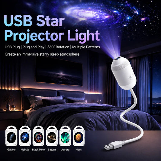 Portable Mini Starry Sky Projection Lamp